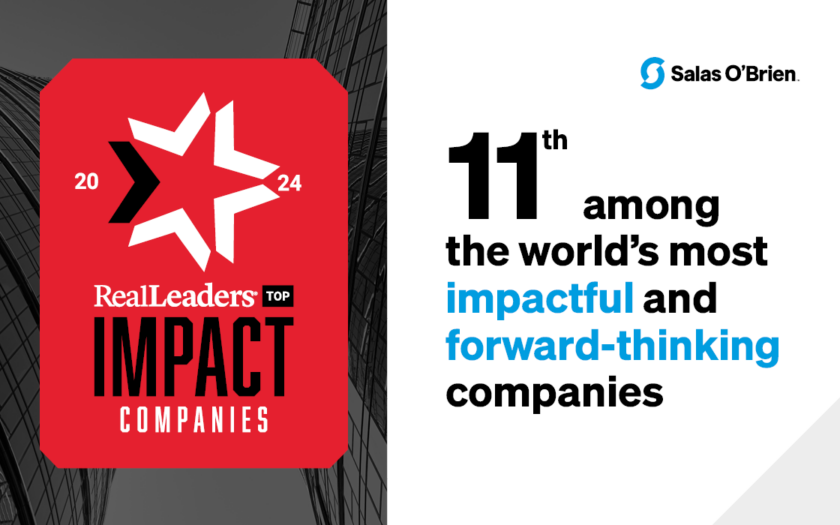 Salas O’Brien places 11 on the 2024 Real Leaders Top Impact Companies
