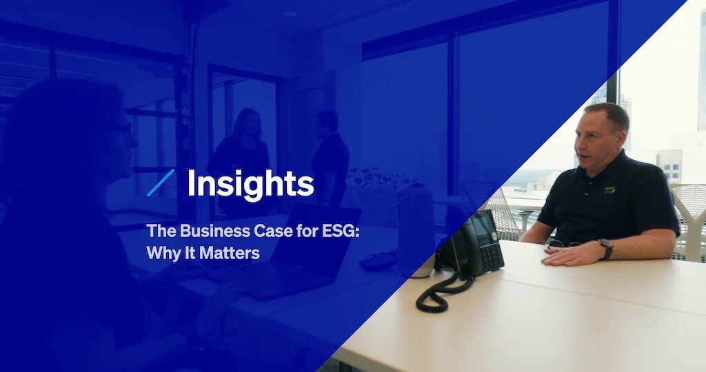 Thumbnail for a video on the business case for ESG