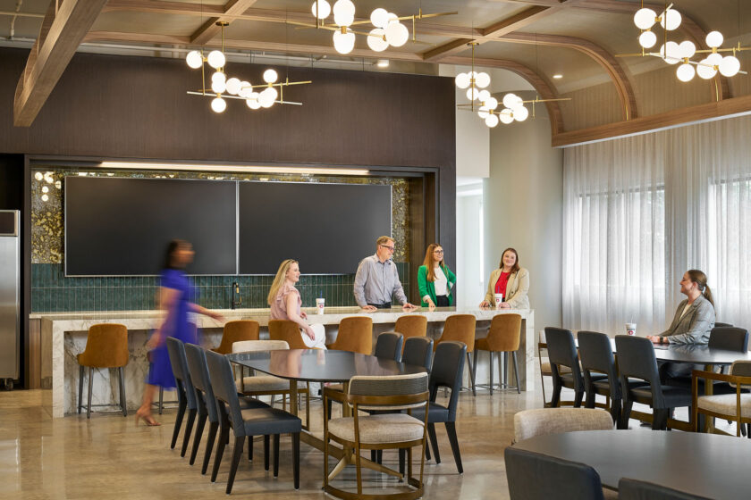 People around test kitchen