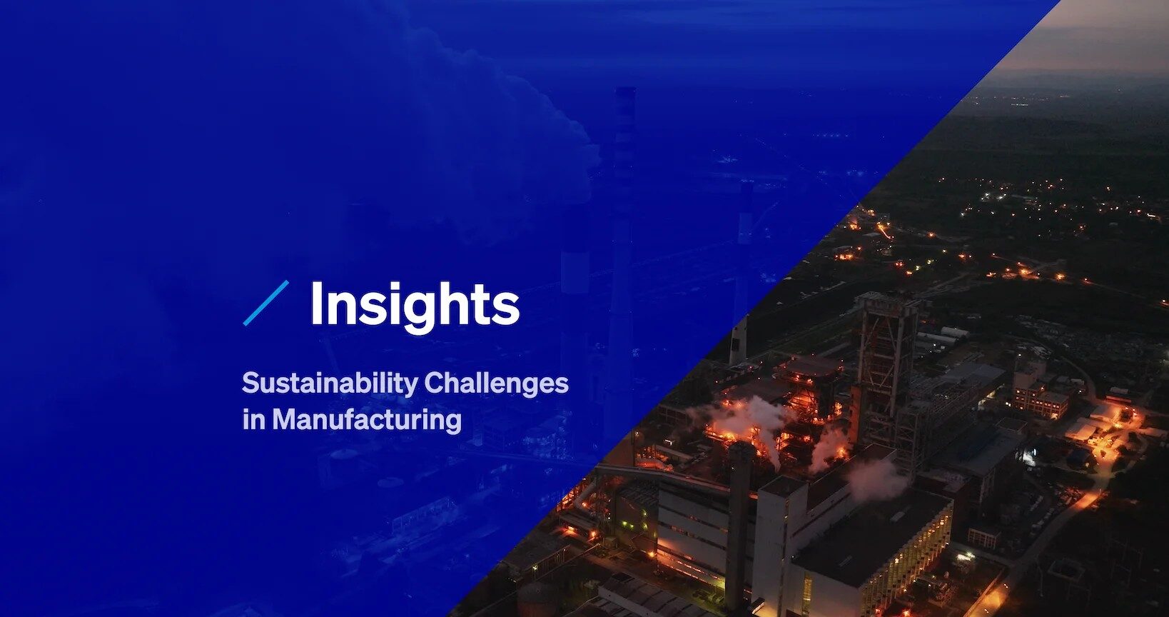 Thumbnail for a video on sustainability challenges in manufacturing