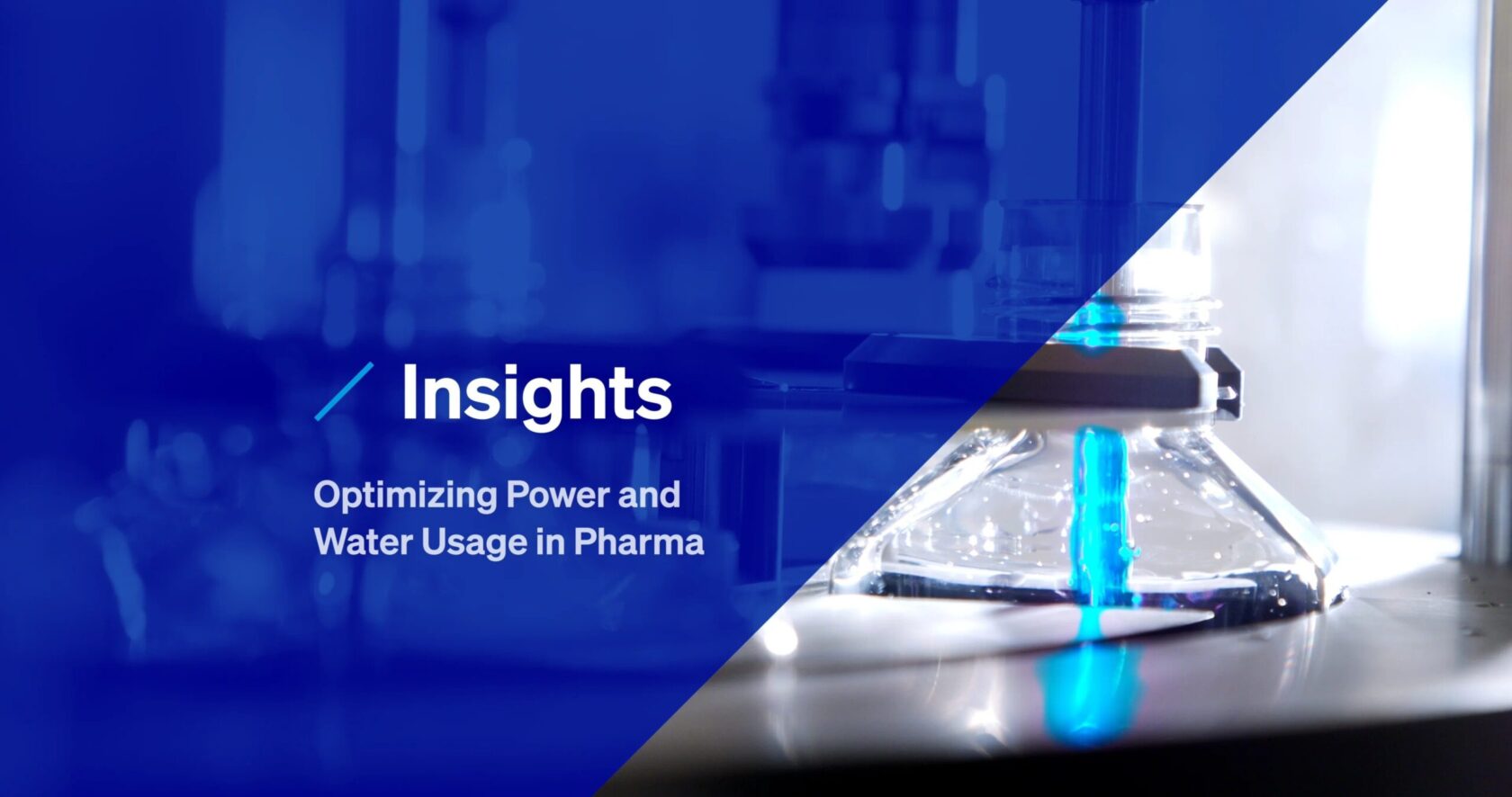 Thumbnail for a video on optimizing power and water usage in pharma