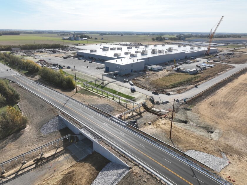 Antenne de l’usine d’assemblage de batteries de Toyota Motor Manufacturing