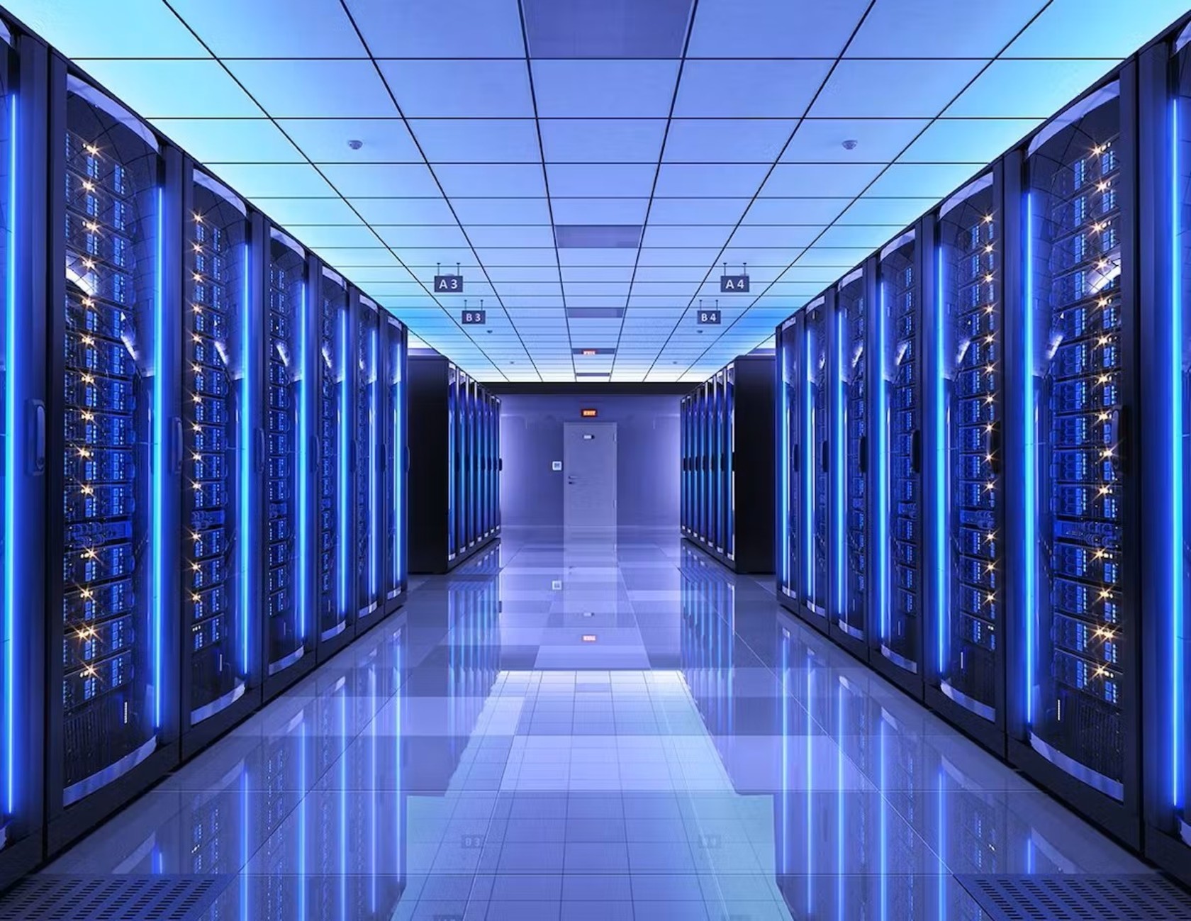 An image of the interior of a Confidential Client Data Center