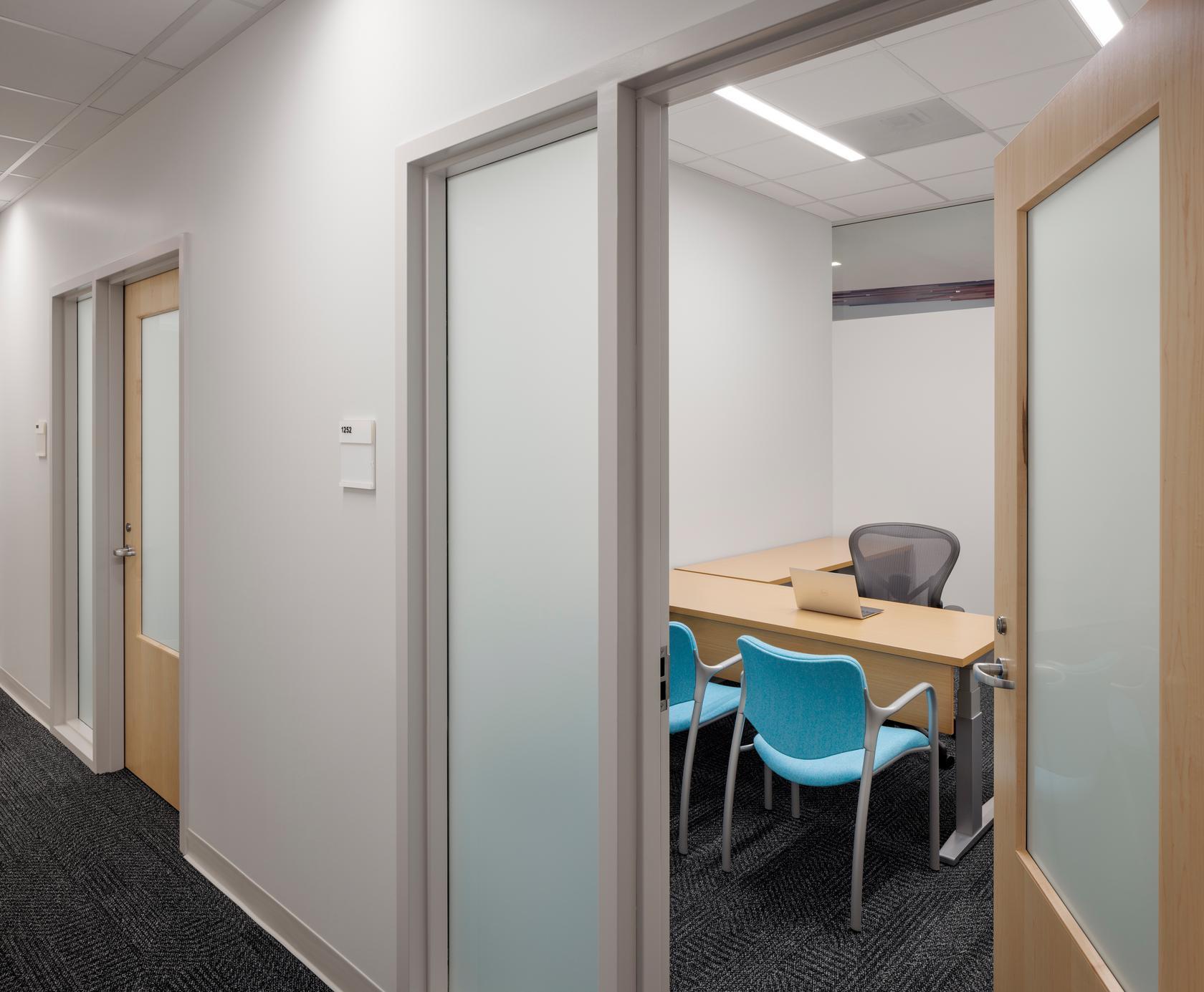 Renovation of server room facilities, student study areas and offices on the campus of UC San Diego in the Computer and Science Engineering building. Designed by Miller Hull and construction by Align Builders.